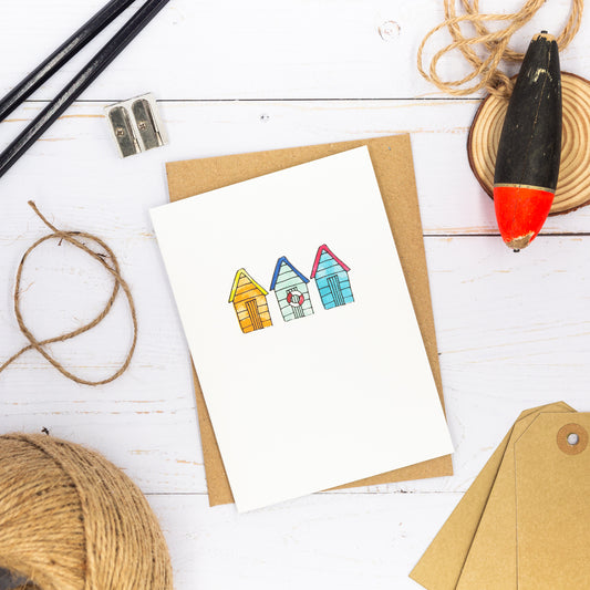 Beach Huts Pack of 4