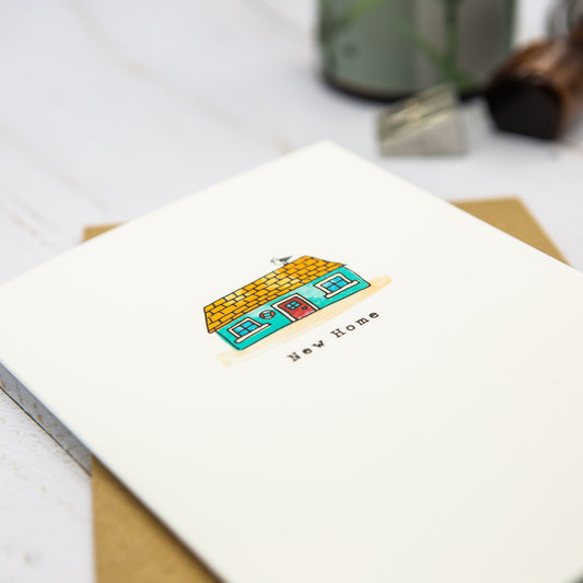 Coastal Cottage New Home Card
