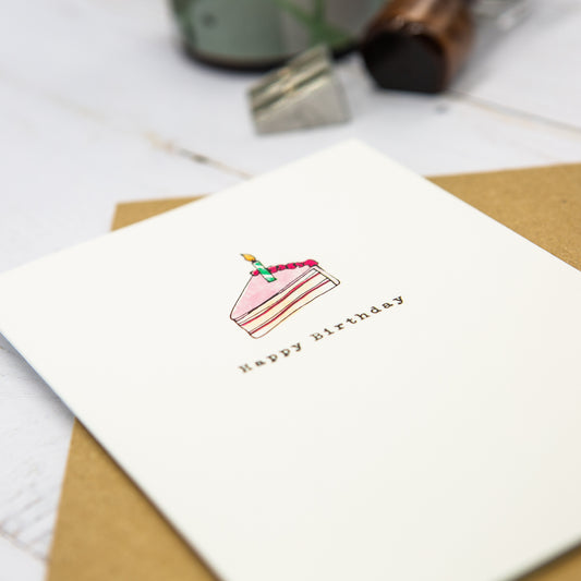 Happy Birthday Cake Card