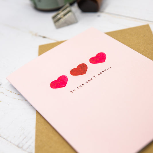 To The One I Love Card