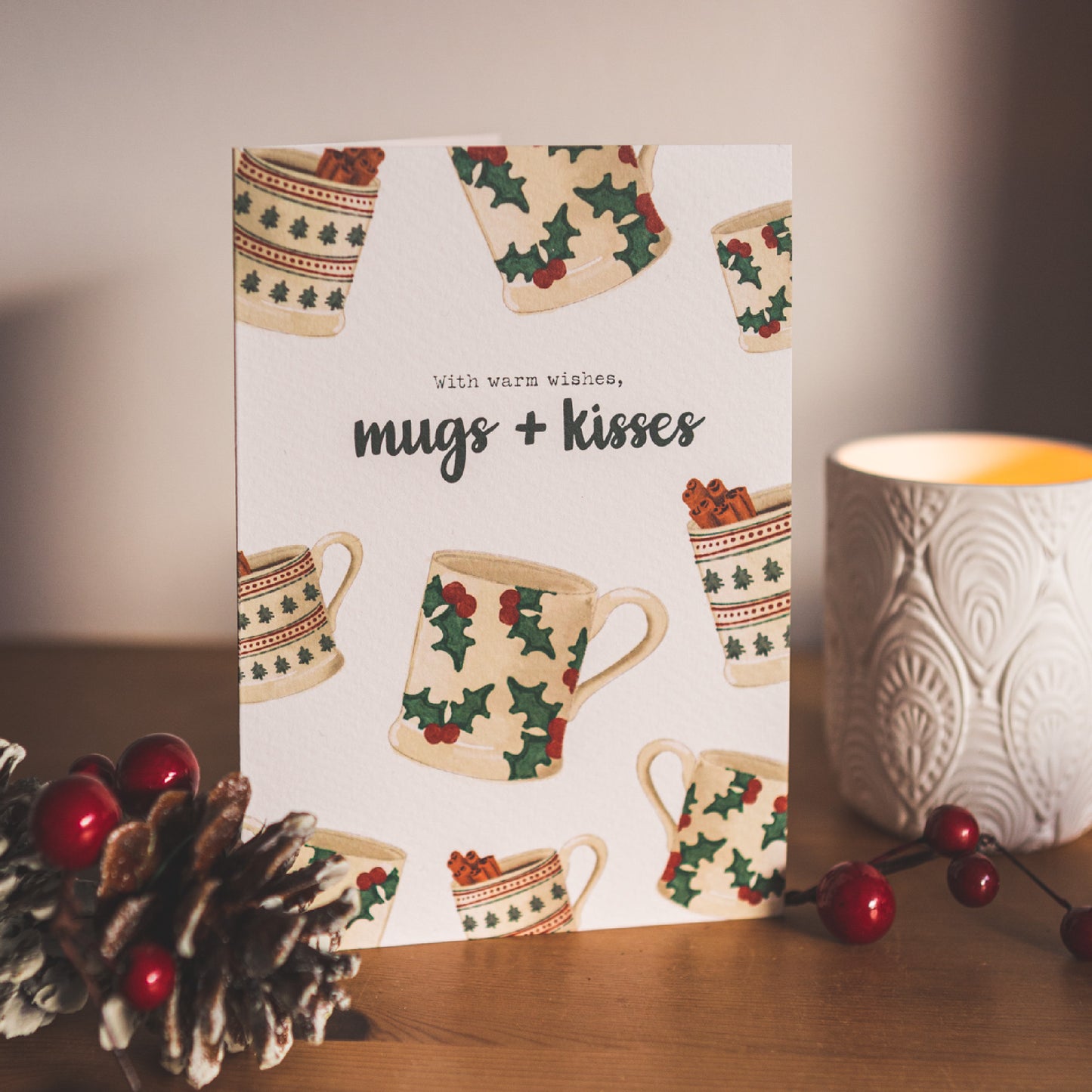 Mugs + Kisses Card