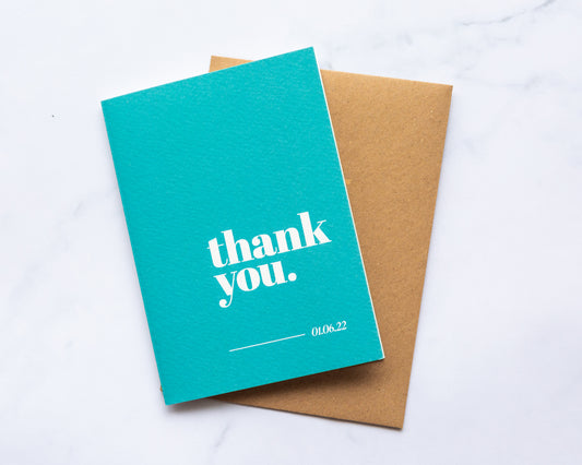 Thank You Bespoke Card