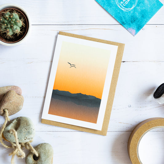 Isle of Arran Sunset Card