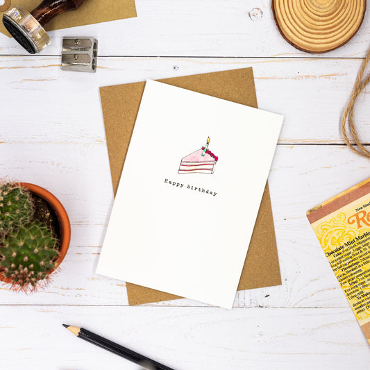 Happy Birthday Cake Card