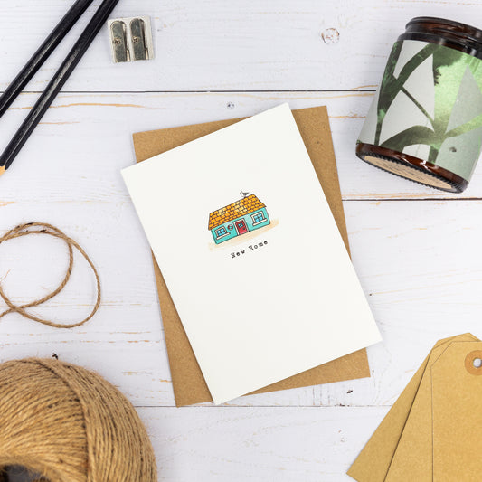 Coastal Cottage New Home Card