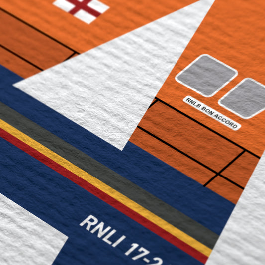 A | RNLI Alphabet Signed Limited Charity A3 Print