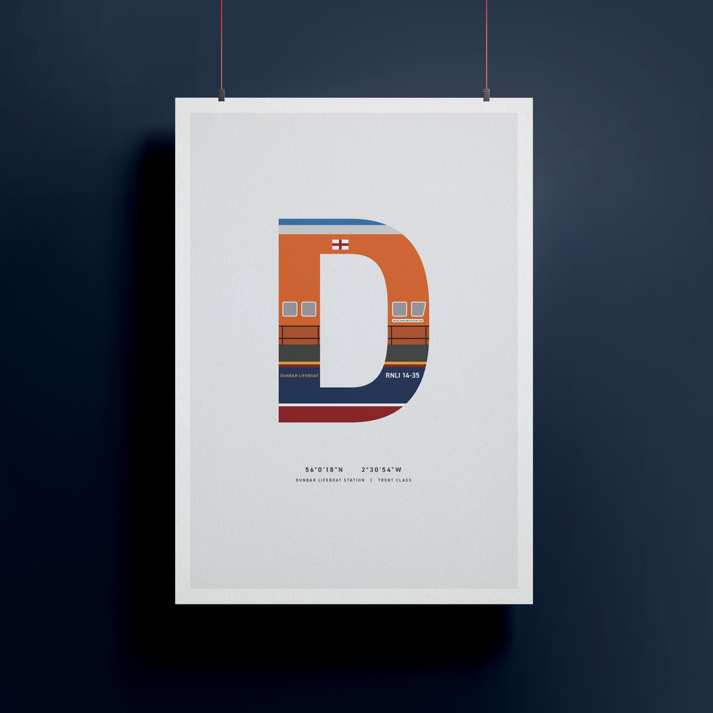 D | RNLI Alphabet Signed Limited Charity Print