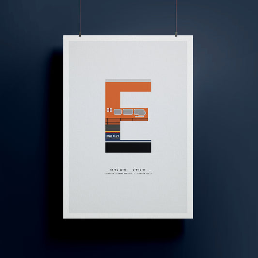 E | RNLI Alphabet Signed Limited Charity Print