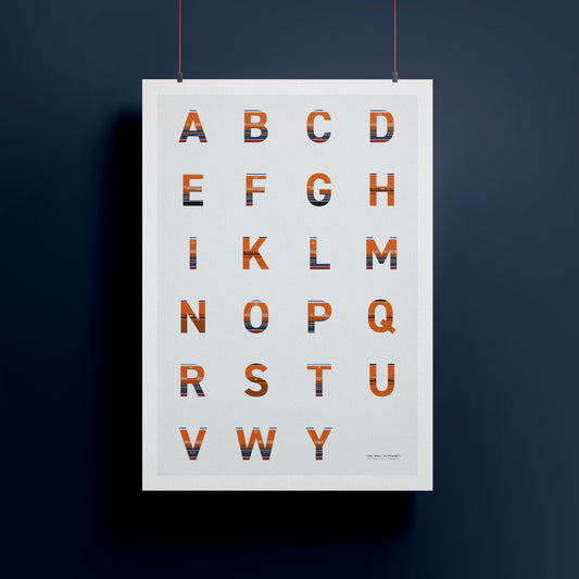 RNLI Alphabet Signed Limited Charity A3 Print