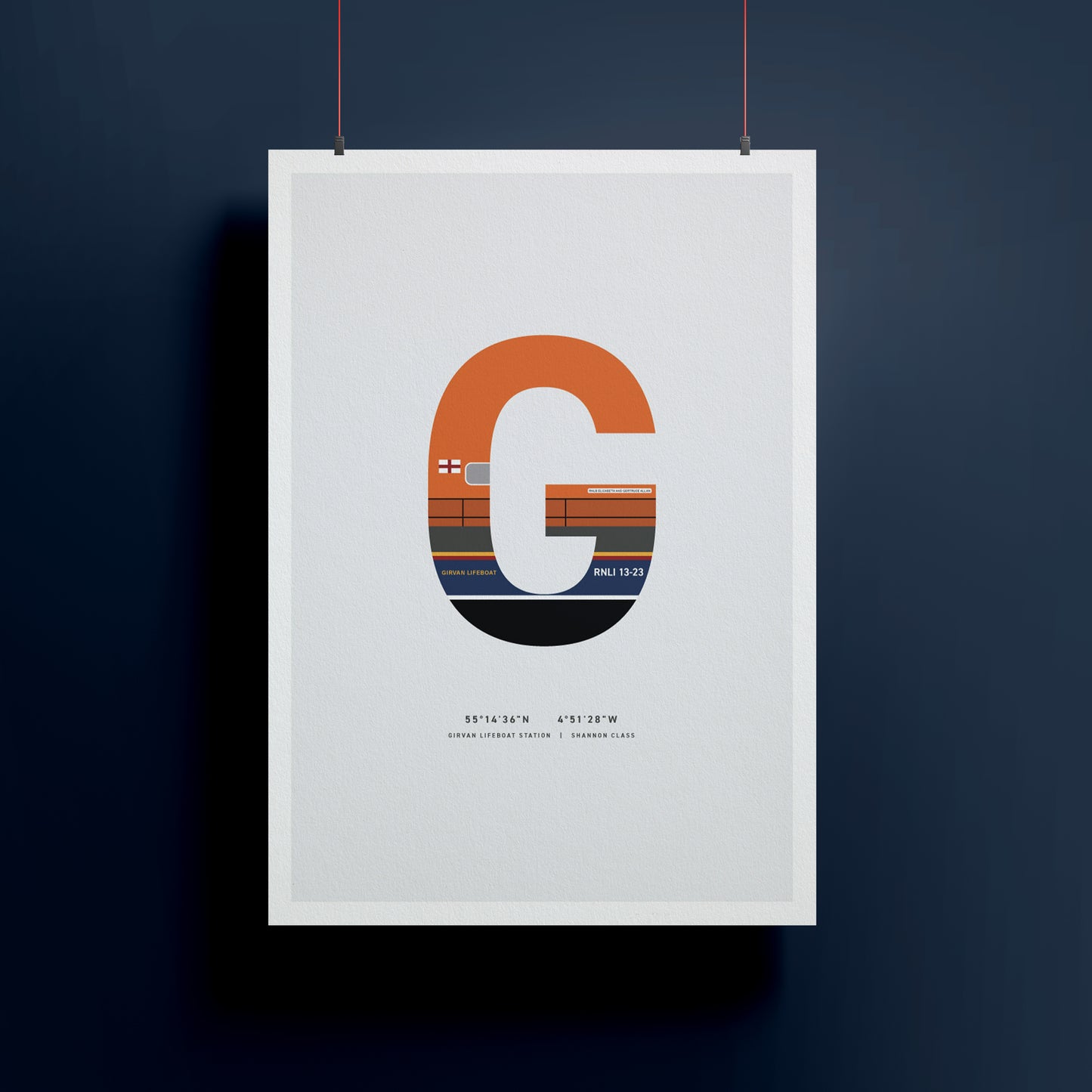 G | RNLI Alphabet Signed Limited Charity Print