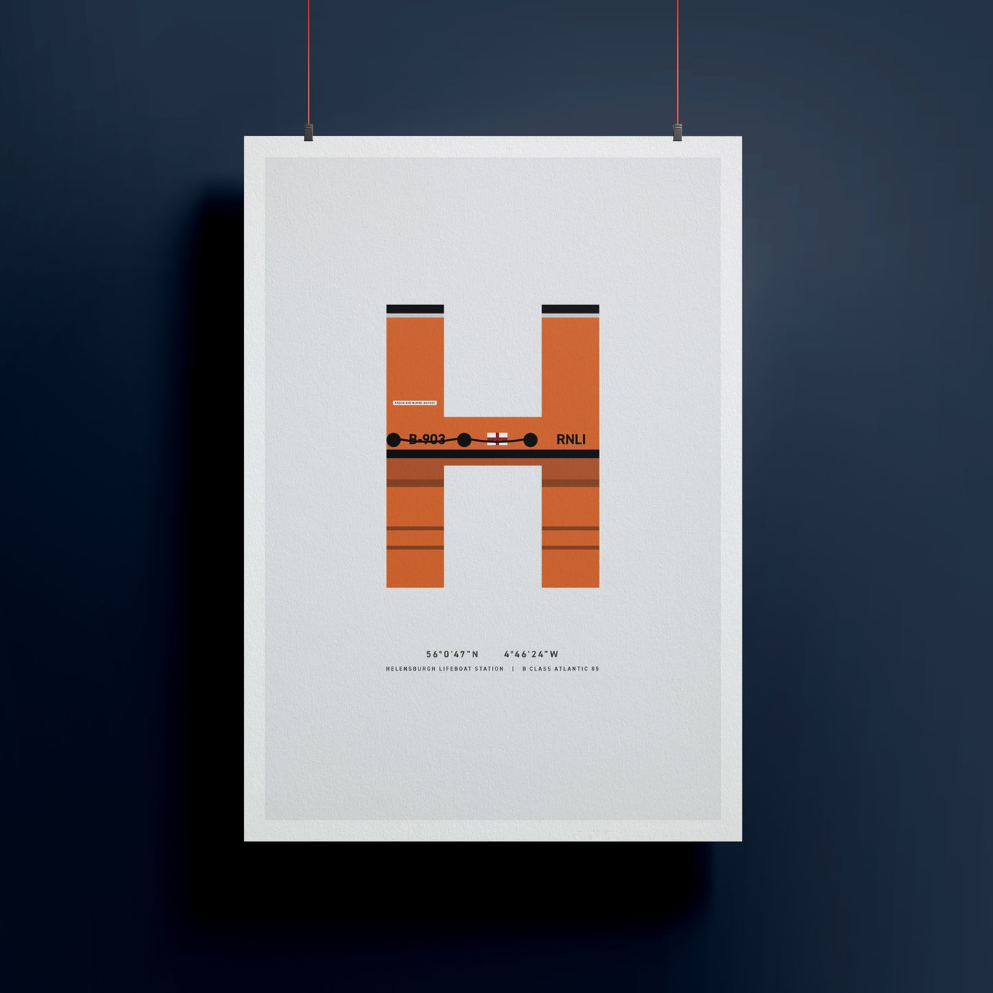 H | RNLI Alphabet Signed Limited Charity Print