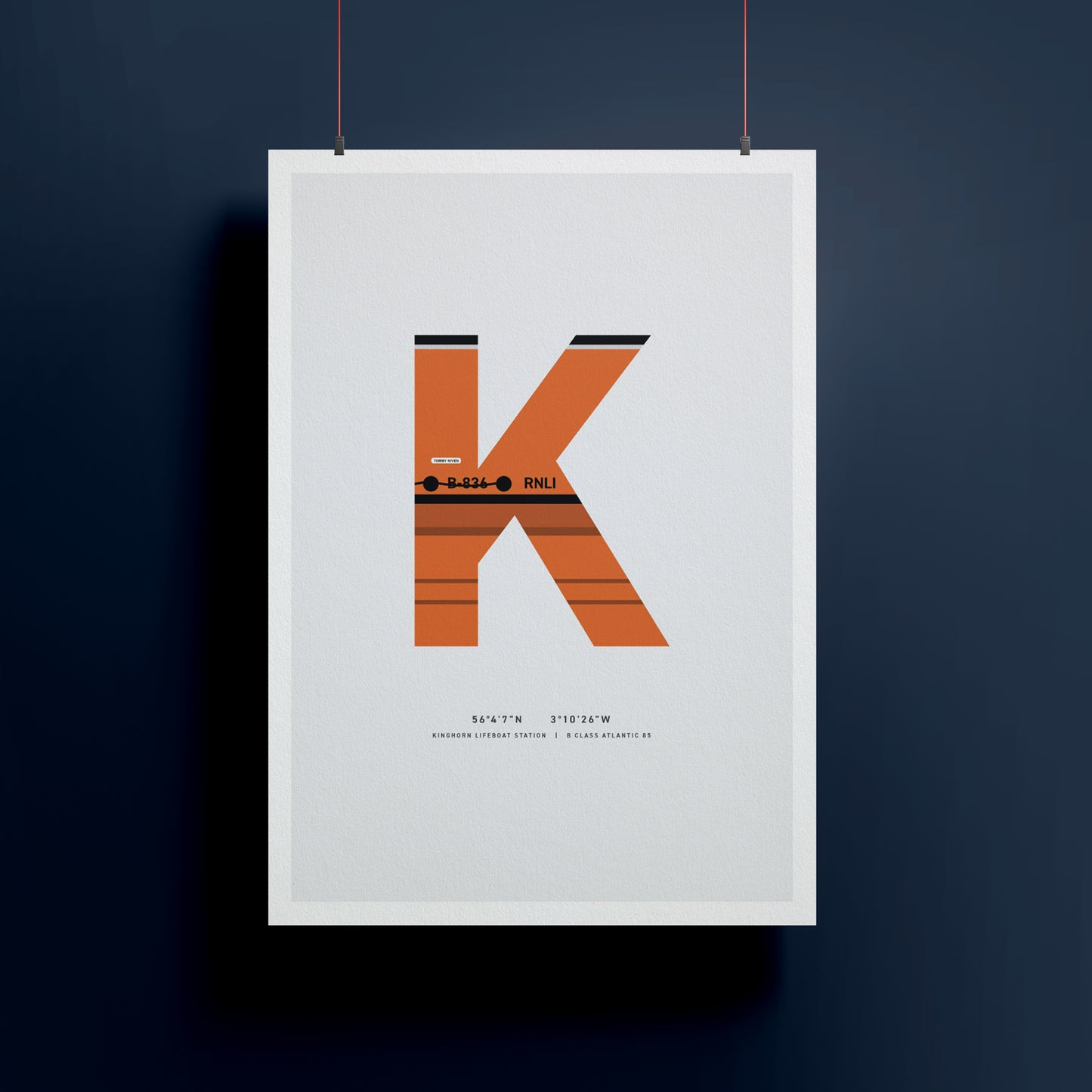 K | RNLI Alphabet Signed Limited Charity Print