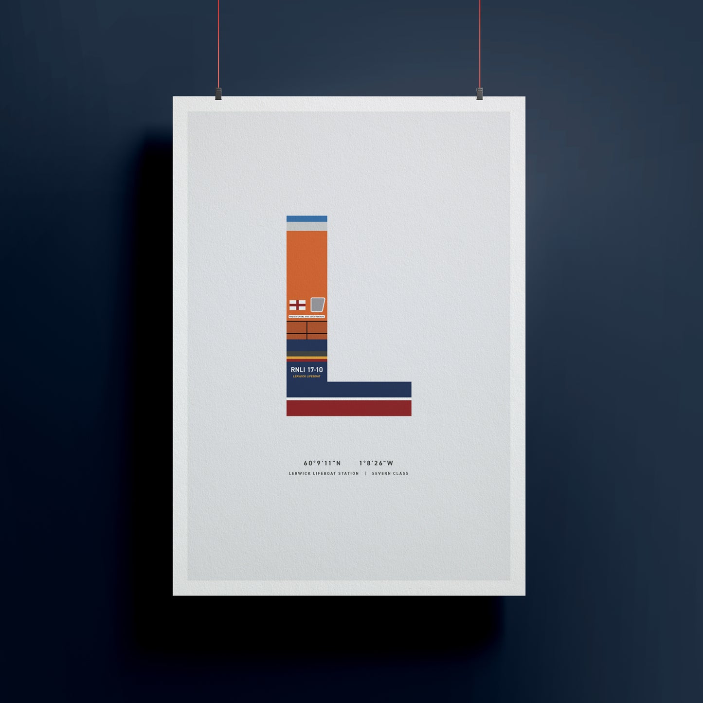 L | RNLI Alphabet Signed Limited Charity Print