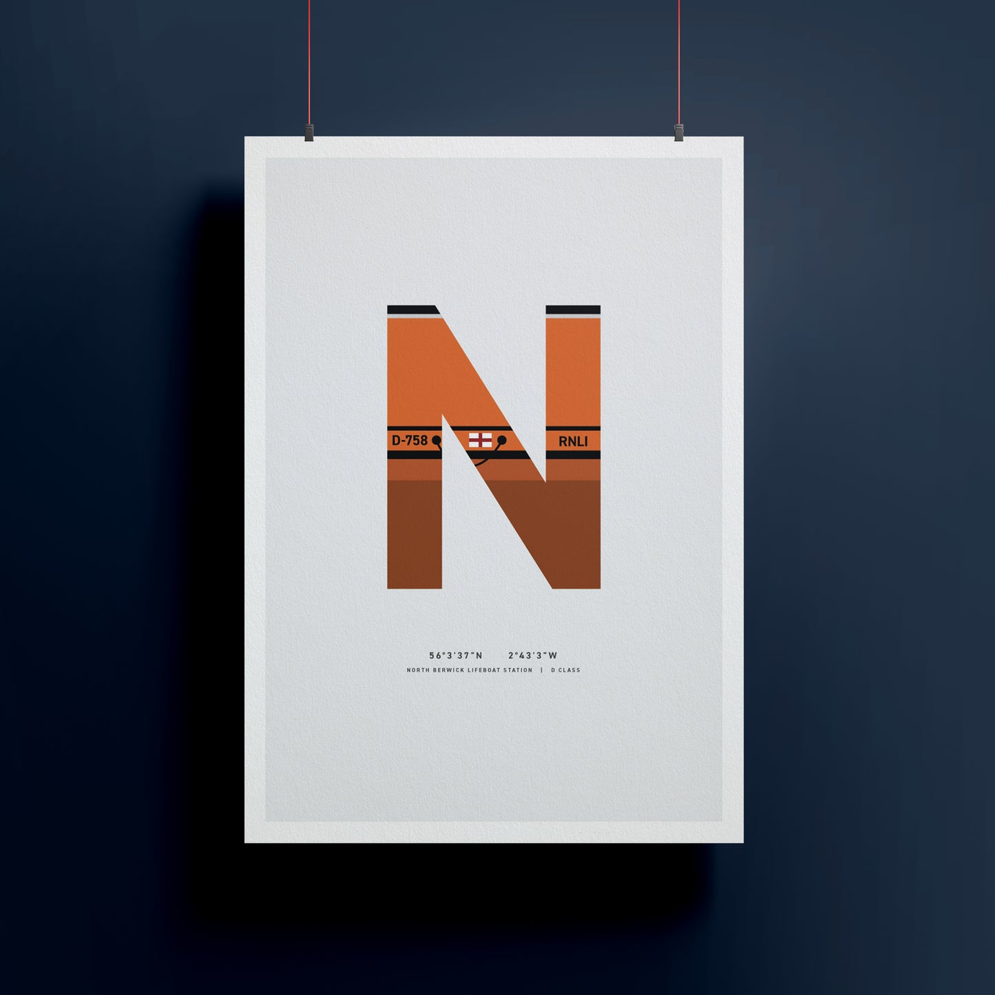 N | RNLI Alphabet Signed Limited Charity Print