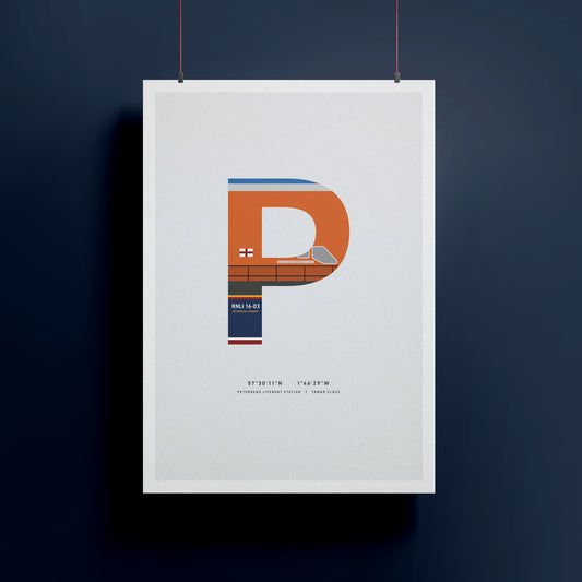 P | RNLI Alphabet Signed Limited Charity Print
