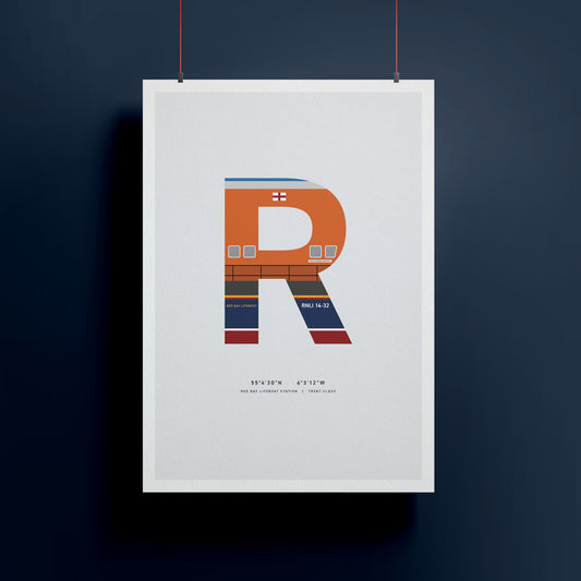 R | RNLI Alphabet Signed Limited Charity Print