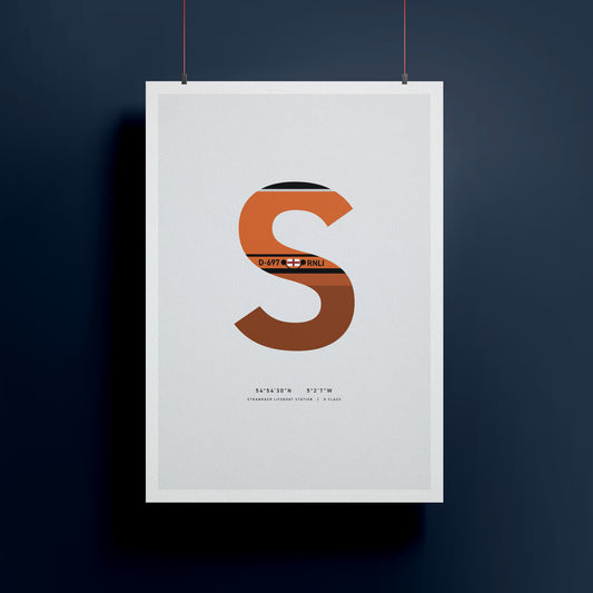 S | RNLI Alphabet Signed Limited Charity Print