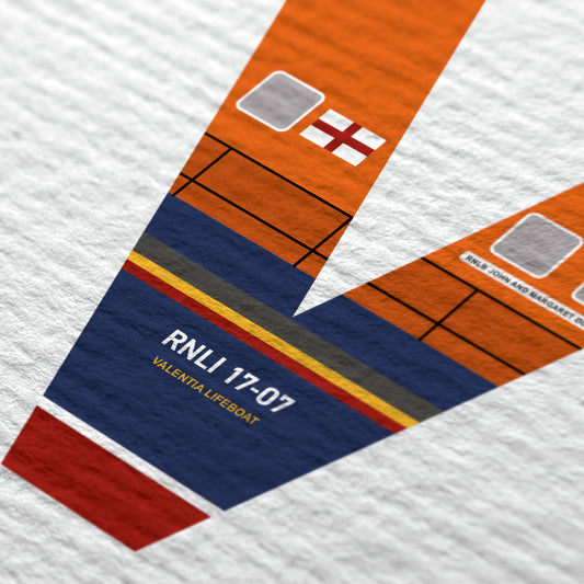 V | RNLI Alphabet Signed Limited Charity Print