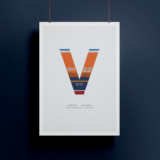 V | RNLI Alphabet Signed Limited Charity Print