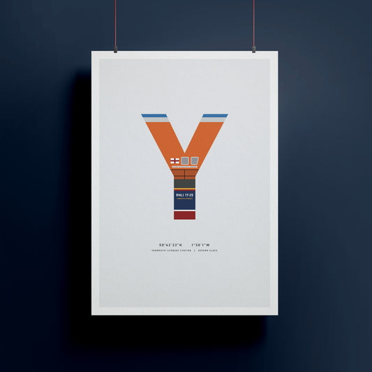 Y | RNLI Alphabet Signed Limited Charity Print
